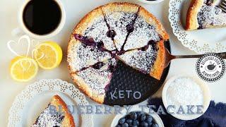 How to make a keto blueberry Tea Cake - all in one bowl!