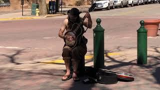 Talented Busker, Santa Fe Plaza, March 27th 2022