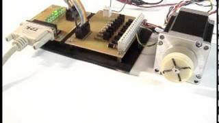 Computer controlled stepper motor through parallel port