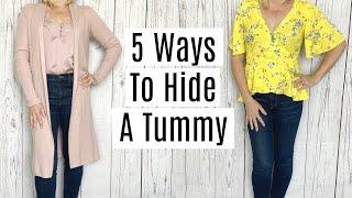 5 Ways to Hide Your Tummy INSTANTLY | Styling Tricks to Conceal Belly Fat