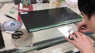 LCD screen repair/vertical band repair/Cof bonding process/Panel repairing/Samsung Led tv COF repair