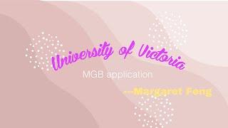 Self Video for UVic MGB Program