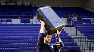 PA System Setup in High School Gym | 4 Speakers 1000 Students
