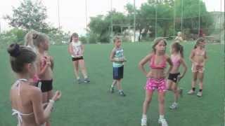 Anastasia Golubeva & Maria Golubeva.Sports camps, Turkey 2012.