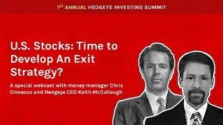 Hedgeye Investing Summit "U.S. Stocks: Time to Develop an Exit Strategy?" with Chris Ciovacco