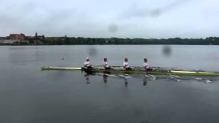 Rudern 2015: Doppelvierer Schulze, Wende, Schoof, Gruhne - Training Ratzeburg 8/2014