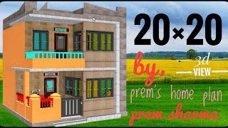 20 by 20 house plan by prems home plan