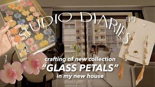 THERAPEUTIC SCULPT & GLAZE: Polymer Clay Orchids & Lilies, New House Peek | ◐STUDIO DIARIES EP 7