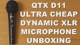 QTX DM11 Ultra Cheap Budget Hand Held XLR Dynamic Vlogging Singing Microphone - UNBOXING