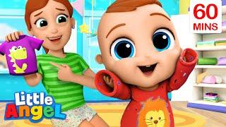 Let’s Get Dressed Baby John! + More Little Angel Kids Songs & Nursery Rhymes