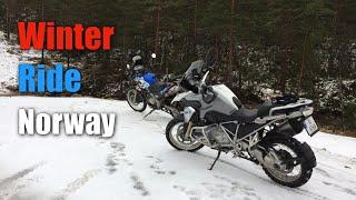 Motorcycle Winter  Ride Offroad -  Norway