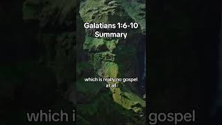 Galatians 1:6-10 Summary #galatians #christian #biblestudy #galatians1summary #education