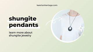 Shungite Jewelry: Shungite Pendants