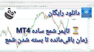 ⏳ تایمر شمع ساده MT4 | زمان باقی‌مانده تا بسته شدن شمع