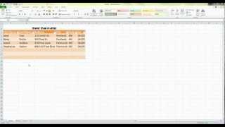 How to create a database in Excel with leading zeros in zip code