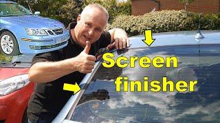 Saab 9-3 Rear Screen Trim Replacement with MINI Screen Finisher