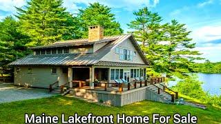 Maine Lakefront Homes For Sale | Maine Luxury Homes For Sale | Maine Real Estate | 4bd | 4ba