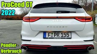 Pendler - Verbrauch Kia ProCeed GT 1.6 T-GDI (204PS) Facelift 2022 - Test Bericht POV Drive deutsch