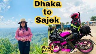 Bangladeshi Lady biker || VLOG 5 || Dhaka to Sajek || part 2 || Sakira Sahrin Dipa || Rider girl