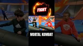 Epic Foam Pit Duel: Mortal Kombat Style Balance Battle!  #ViralShorts #mortalkombat11ultimate