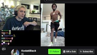 xQc Reacts to Kodak Black Tweaking Out on his Stream