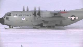 C-130 Snow Skid Landing in Greenland