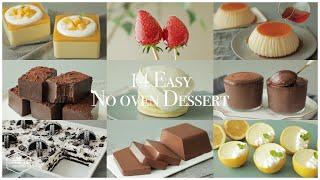 14가지 쉽고 간단한 노오븐 디저트 모음.zip : 14 Easy No-Oven Dessert Recipe | 홈베이킹 영상 모음 Baking Video | Cooking tree