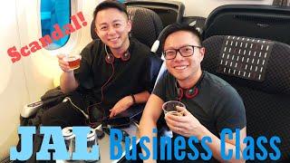 GLASS in FOOD on JAL BUSINESS CLASS ( SHANGHAI to TOKYO ) I Vlog #8