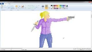 Let's make pixel art in Ms Paint