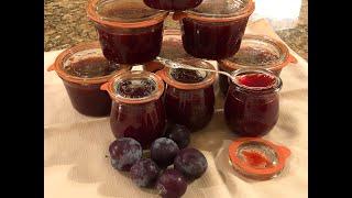 Easy Peasy Plum Jam in Weck Jars