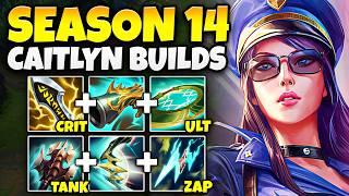 TRYING EVERY CAITLYN BUILD POSSIBLE FOR SEASON 14! (THE CAITLYN MOVIE)