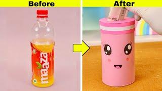 DIY Cute Money bank with waste bottle || Kawaii money bank || Make money saving box