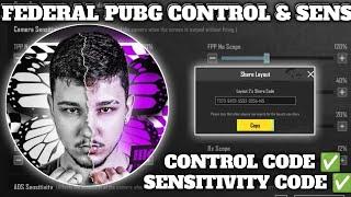 (2024) FEDERAL PUBG SENSITIVITY CODE/ FEDERAL PUBG CONTROL CODE / #federal CONTROL ZONE