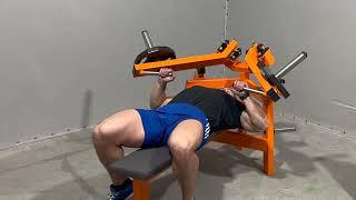 Chest press with Flat Chest Press Machine (1AXX) FLAME SPORT