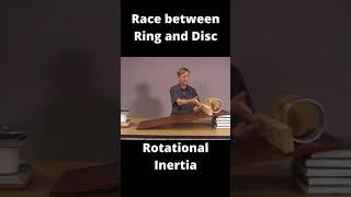 Rotational Inertia: Race between Ring and Disc!!! #youtubeshorts #shortsviral #viral