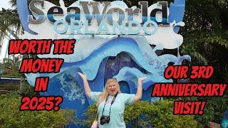 IS SEAWORLD ORLANDO WORTH THE MONEY IN 2025? + 3 YEAR YOUTUBE ANNIVERSARY!