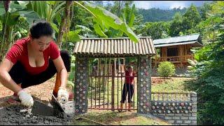 200 Days: Build a Clean and Tidy Kitchen. Use Scrap Plastic Bottles To Build. BUILD LOG CABIN