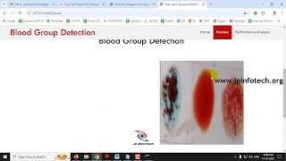 Deep Learning based Blood Group Detection using Fingerprint | Python Machine Learning IEEE Project