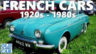 Classic French cars | Inc. Citroen 2CV, DS, Renault 8 Gordini, Dauphine, Alpine A110, Bugatti T35B +