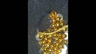 Beautiful graceful and unique embroidery videowith golden pearls for everyone