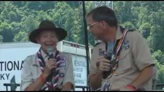 Baden-Powell's granddaughter Gill Clay interviewed at 2013 BSA  National Jamboree