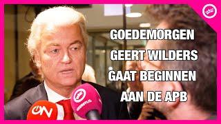 Wilders over APB: 'Compromissen doen PIJN, maar in mijn tekst zit wel VUURWERK'