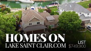 Home On Lake Saint Clair For Sale | Waterfront Homes