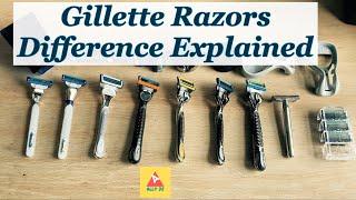 Gillette Razors - Types of Gillette Cartridges / Difference in Razors (4K) #gillette @gillette