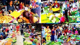 Cambodian Fresh Food Market Tour 2024 In Phnom Penh,Canadian, Toul Kork Dam Market Toul Pong Market