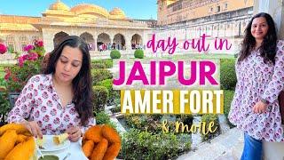 AMER Fort Jaipur | Day out in JAIPUR Vlog - Amber Palace Light & Sound show, Niros restaurant & more