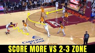 Use this simple and effective play against a 2-3 zone defense