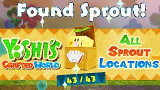 Yoshi's Crafted World - All Sprout Hide and Seek Locations