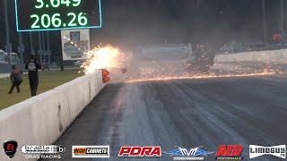 Nitrous Alley - Jim Halsey Incident At The 2024 PDRA Drag Wars - GALOT MOTORSPORTS PARK