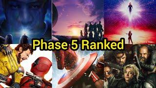 MCU Phase 5 Movies Ranked